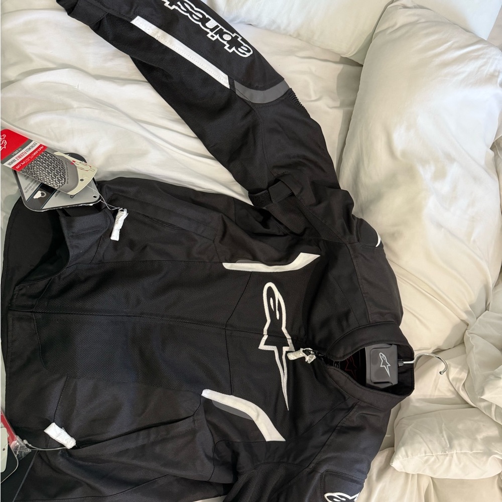 Alpinestars Black and White Riding Jacket